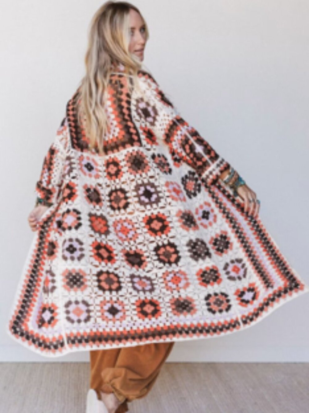 NWT Brown Multi Soulful Wanderer Duster